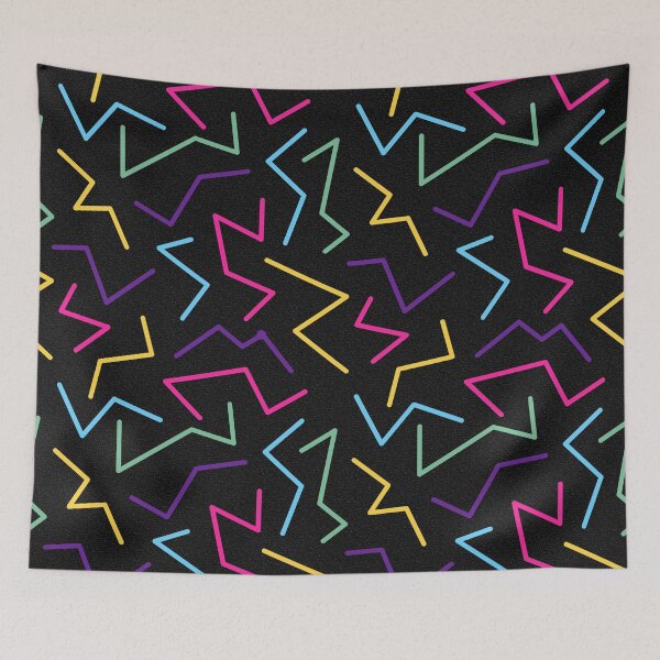 Item preview, 90s abstract seamless line pattern design tshirt designed and sold by anandsiva2703.