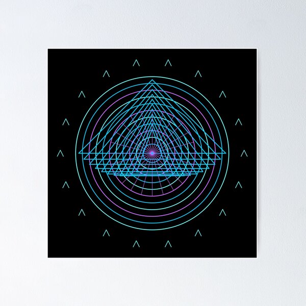 Item preview, Technical Futuristic Sri Yantra Fractal Seal designed and sold by nixonmercurio.