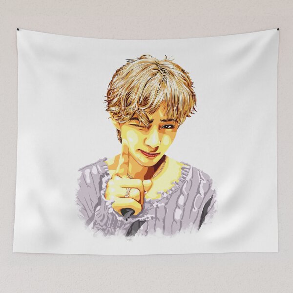 Item preview, Taehyung Wink Portrait – Smoke Edge Fan Art designed and sold by Chimmyxkookies.