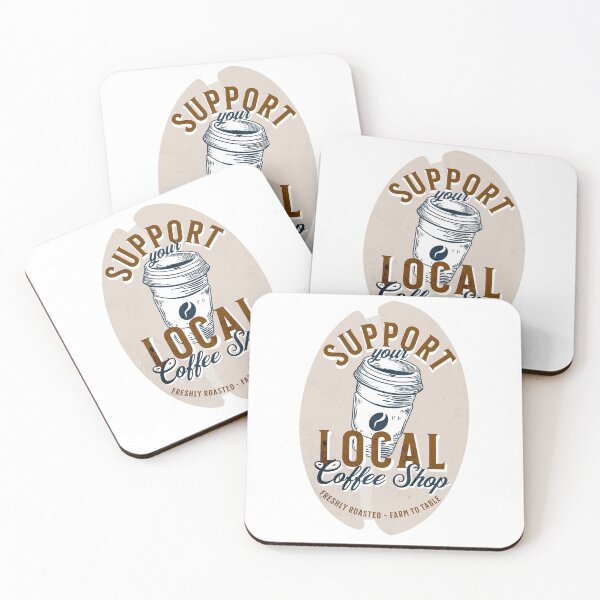 Item preview, Support your local coffee shops designed and sold by Craftyclicks.