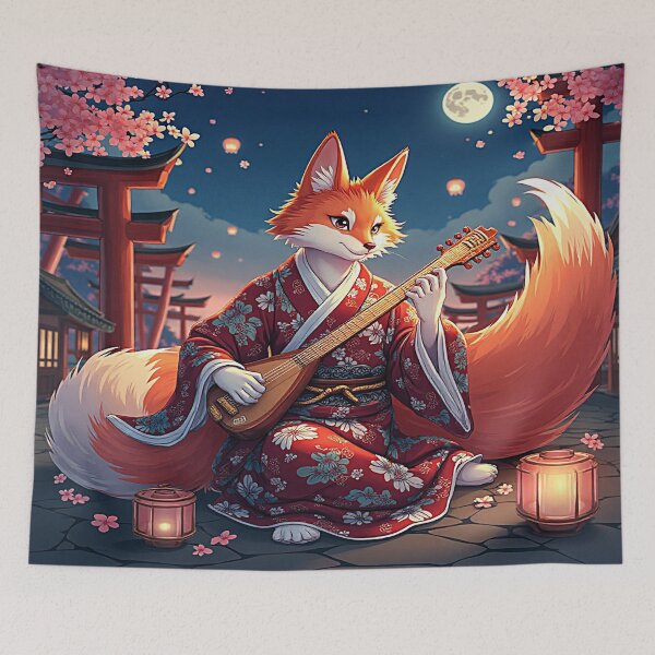 Item preview, Kitsune Fox – Shamisen Virtuoso of the Spirit Realm. designed and sold by Ralek.