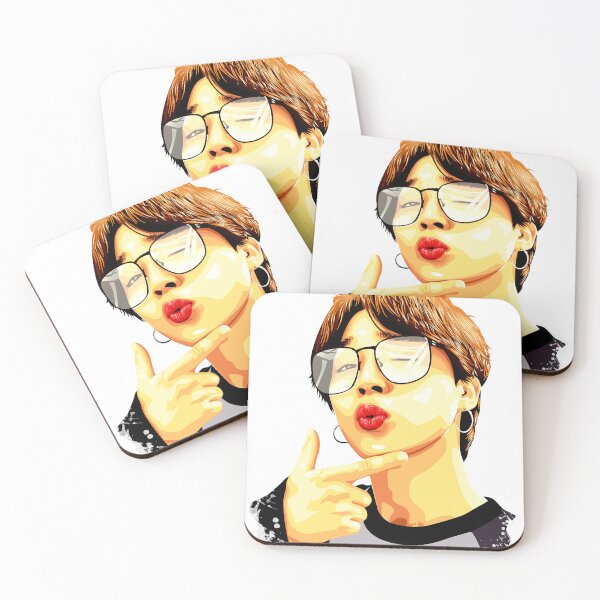 Artikelvorschau, Jimin Kiss Pose Portrait – Smoke Edge Art entworfen und verkauft von Chimmyxkookies.