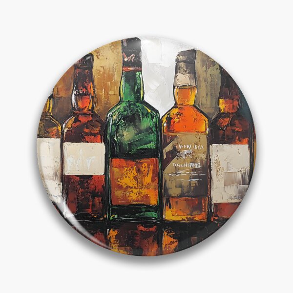 Item preview, Celebrate the Spirit of Vibrance - Colorful Liquor Bottles Reflecting Warmth and Richness designed and sold by OlfactoART Studio.