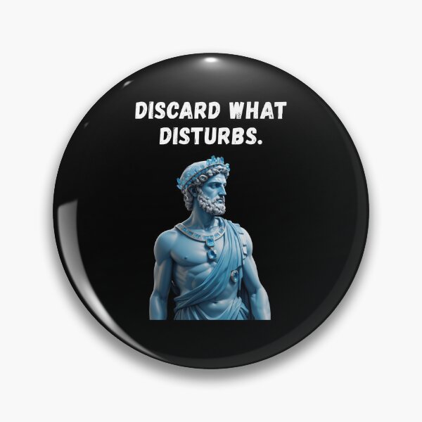 Item preview, Discard what disturbs - Blue Topaz Crystal Stoic Statue designed and sold by LexaArtworks.