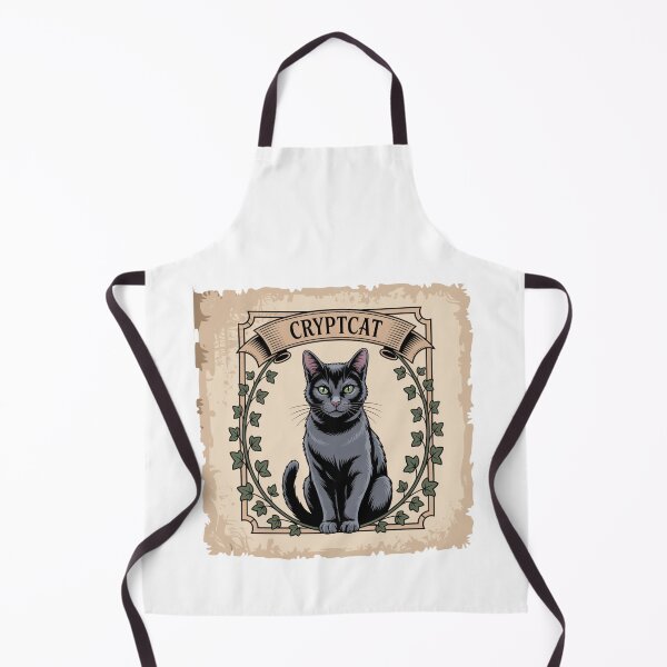 Item preview, CryptCat – Vintage Occult Black Cat Illustration designed and sold by bimumonji.