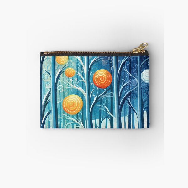 Item preview, Whimsical Winter Forest – Colorful Fantasy Tree Illustration designed and sold by StudioDina.