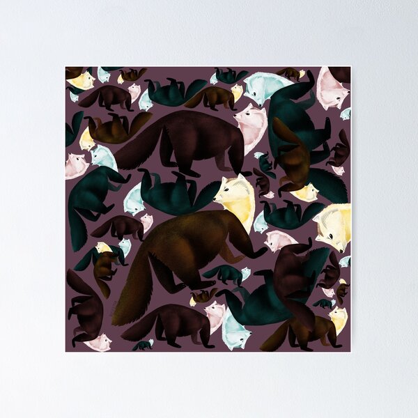 Item preview, Sable Zibellina Marten Eggplant designed and sold by belettelepink.