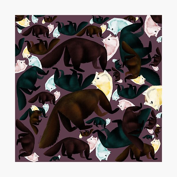 Item preview, Sable Zibellina Marten Eggplant designed and sold by belettelepink.