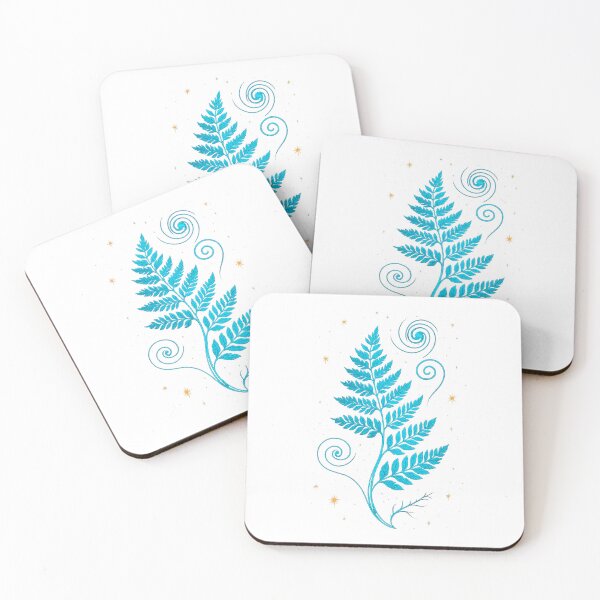 Item preview, Astro Fern – Glowing Space Fern Botanical Sci-Fi Illustration designed and sold by Domci.