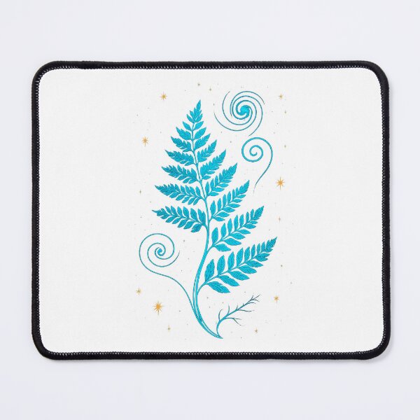 Item preview, Astro Fern – Glowing Space Fern Botanical Sci-Fi Illustration designed and sold by Domci.