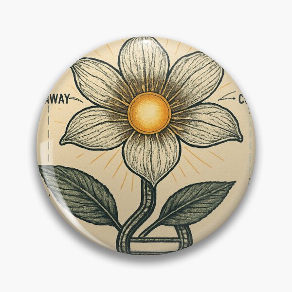 Item preview, Genetic Bloom – DNA Flower Retro Sci-Fi Botanical Concept Art designed and sold by Domci.