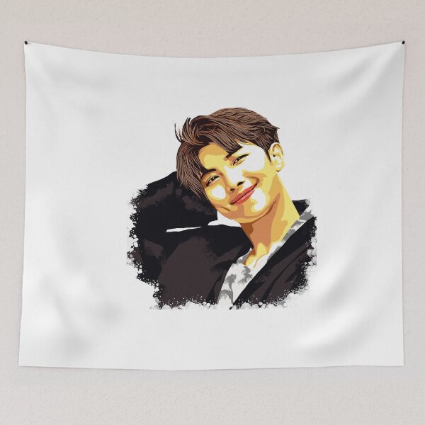 Item preview, Namjoon Gentle Smile – BTS Smoke Edge Portrait designed and sold by Chimmyxkookies.