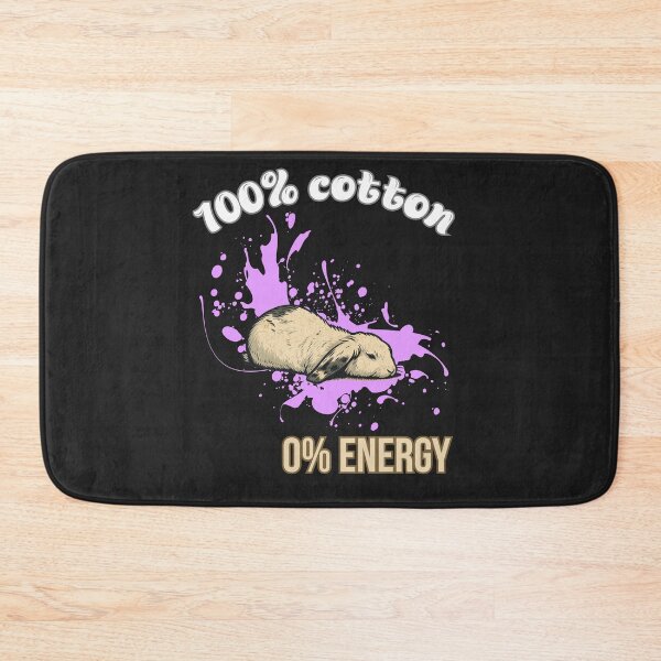 Item preview, 100% Cotton 0% Energy – Cute Bunny Design v2 designed and sold by RUNO LAB.