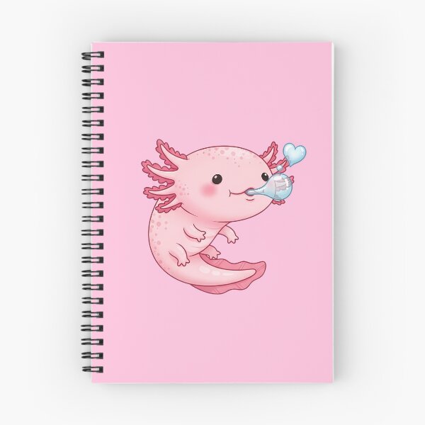 Item preview, Kawaii Axolotl's Heart Bubble designed and sold by rendigart.