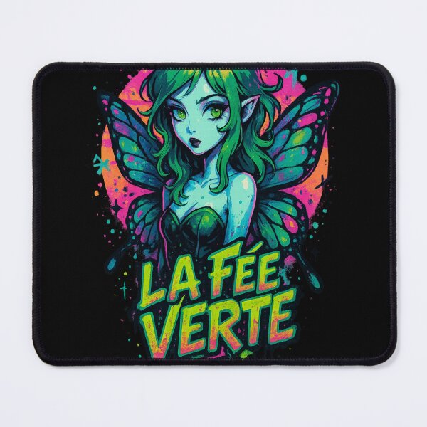 Item preview, La Fée Verte - Absinthe Fairy Art Nouveau Neon Design designed and sold by Kampendesigns.