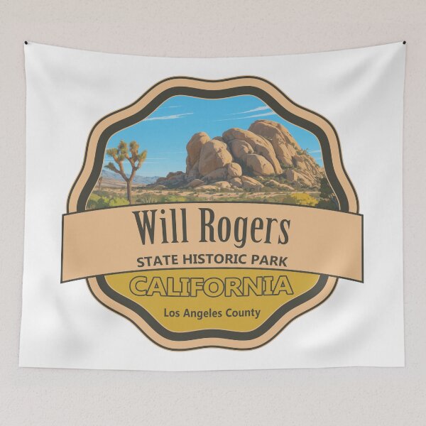 Item preview, Will Rogers State Historic Park, Los Angeles County, California designed and sold by Wanderful-roads.