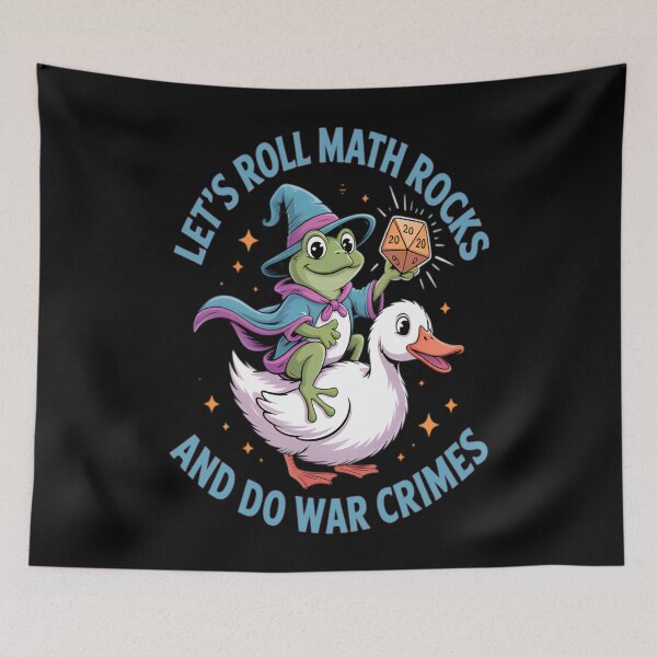 Item preview, Frog Goose Let's Roll Math Rocks And Do War Crimes designed and sold by DosihakDesigns.