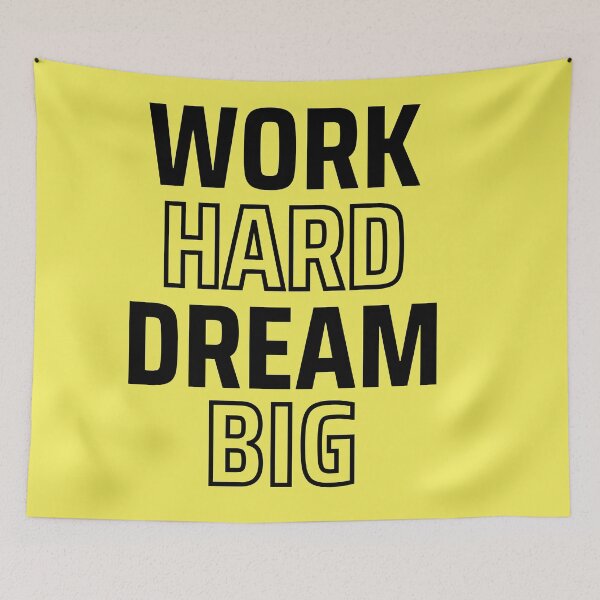 Item preview, Work Hard Dream Big designed and sold by WarriorsArmour.