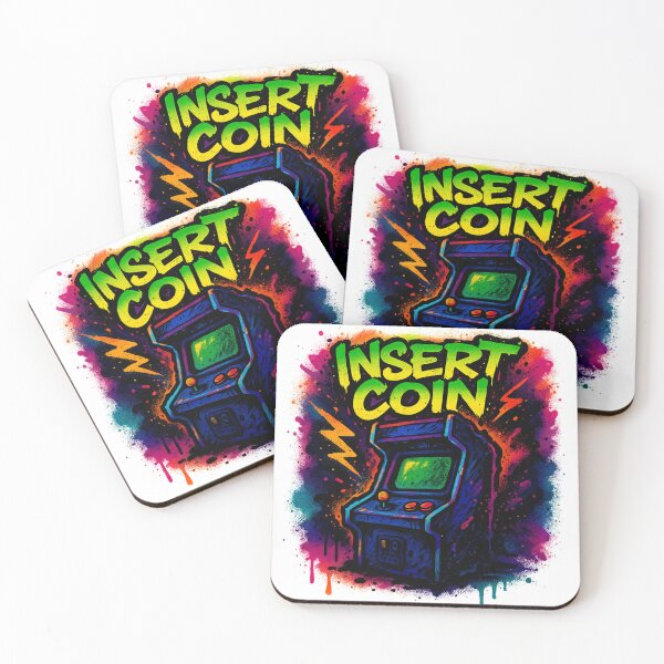 Item preview, Insert Coin – Retro Arcade Graffiti designed and sold by PSInkStudio.
