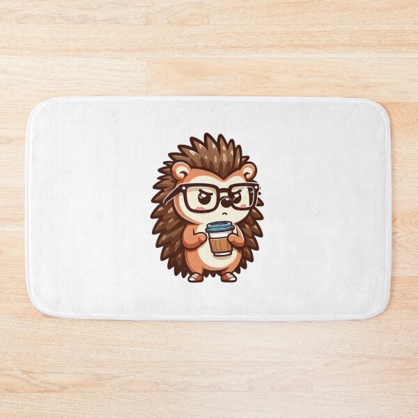 Artikelvorschau, Mürrischer Cartoon-Igel in Brille mit Kaffeetasse entworfen und verkauft von Confuzz1ed.