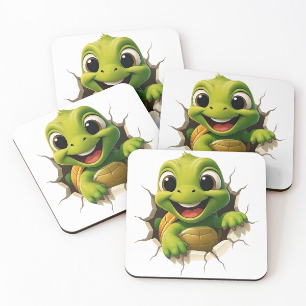Item preview, Cute Baby Turtle Cracking Out of Shell Cartoon Style designed and sold by ArtfulWeave.
