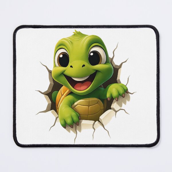 Item preview, Cute Baby Turtle Cracking Out of Shell Cartoon Style designed and sold by ArtfulWeave.