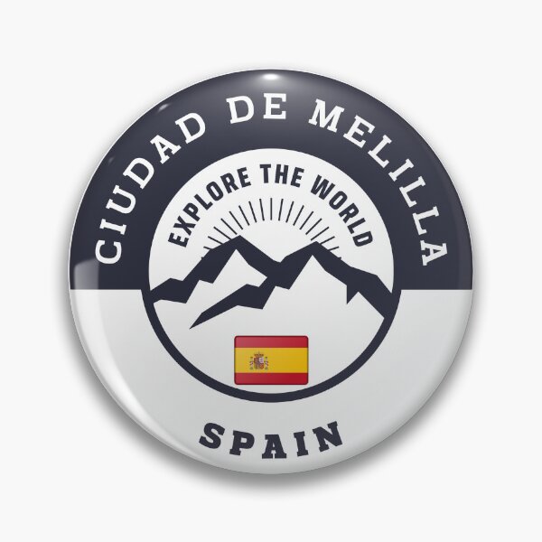 Item preview, Ciudad de Melilla Spain Black and White Crest designed and sold by World Designs.
