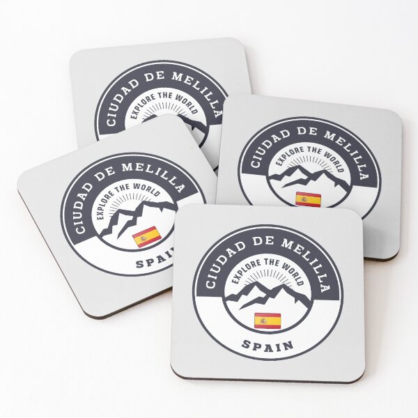 Item preview, Ciudad de Melilla Spain Black and White Crest designed and sold by World Designs.