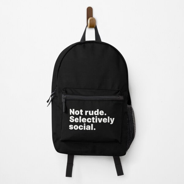 Item preview, Not rude. Selectively social | Funny introvert designed and sold by ThingsOnTees.