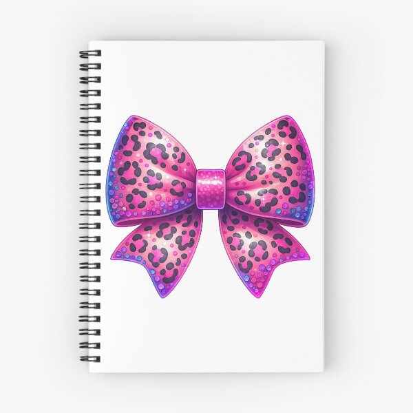 Item preview, Pink Leopard Print Bow with Glitter and Sparkle Effect designed and sold by ArtfulWeave.