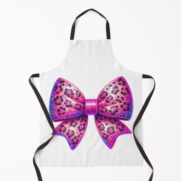 Item preview, Pink Leopard Print Bow with Glitter and Sparkle Effect designed and sold by ArtfulWeave.