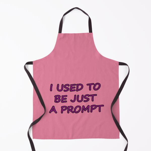 Item preview, I USED TO BE JUST A PROMPT - AI Humor - purple text designed and sold by Beachy.