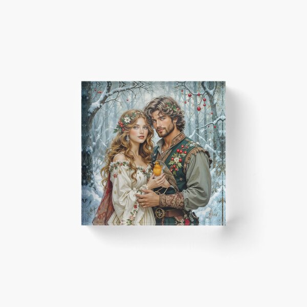 Item preview, Christmas Couple. Yule. designed and sold by SoniaSarkali.