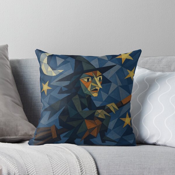 Item preview, Geometric Witch in the Night Sky designed and sold by ffound-fine.