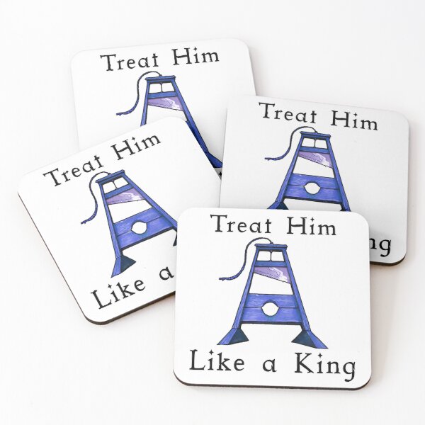 Item preview, Guillotine, Treat a Man Like a King - No Kings In America designed and sold by DosihakDesigns.