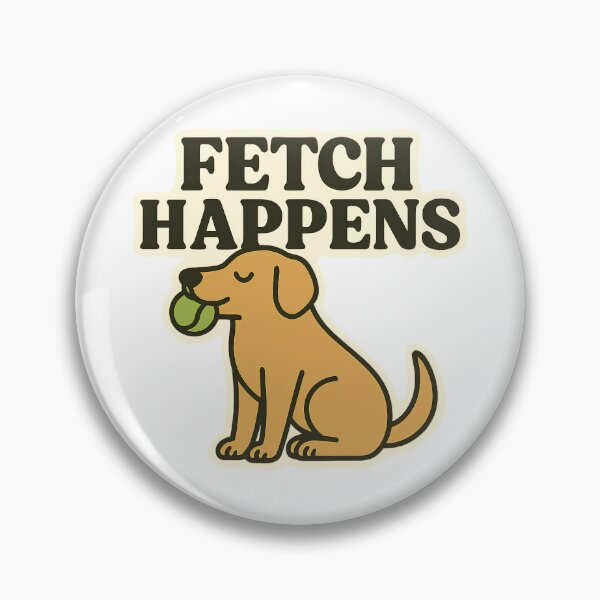 Item preview, Fetch Happens – Funny Dog Sticker designed and sold by ֍ NishlaArts ֍.