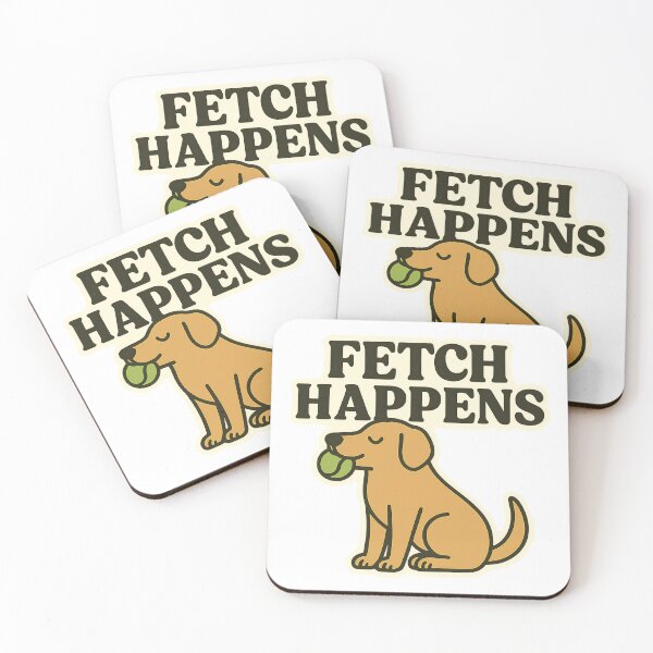Item preview, Fetch Happens – Funny Dog Sticker designed and sold by ֍ NishlaArts ֍.
