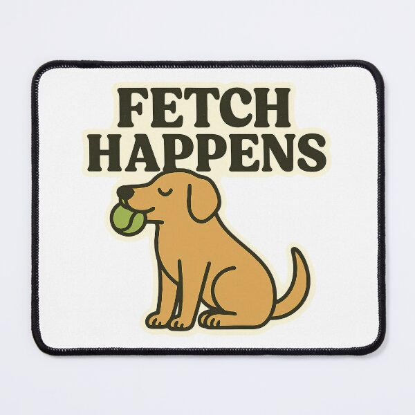 Item preview, Fetch Happens – Funny Dog Sticker designed and sold by ֍ NishlaArts ֍.