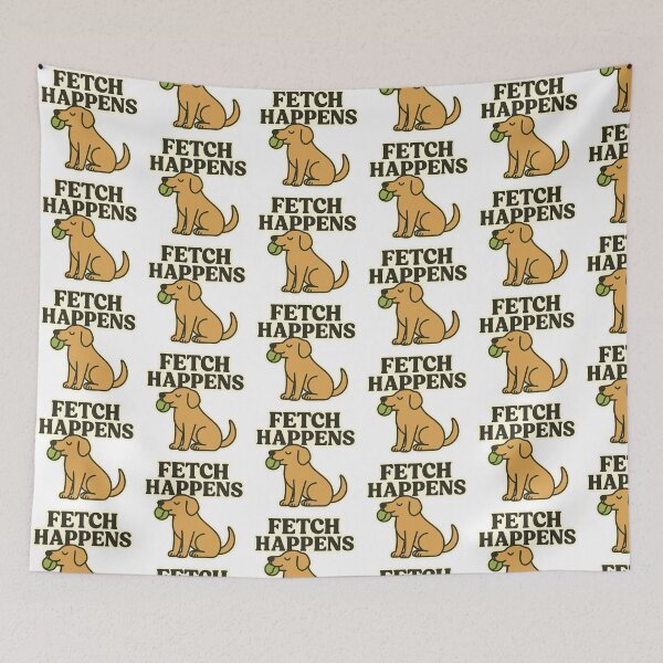 Item preview, Fetch Happens – Funny Dog Sticker designed and sold by ֍ NishlaArts ֍.