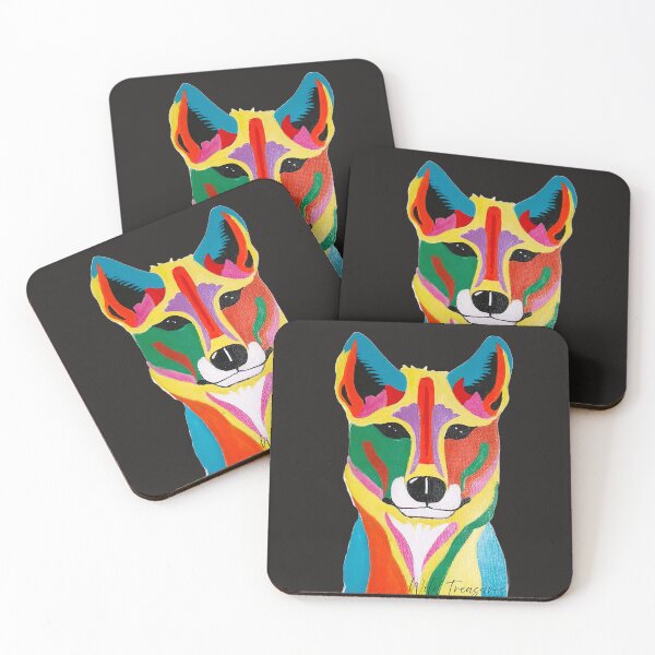 Item preview, Dingo Portrait Pop Art designed and sold by WildTreasures33.