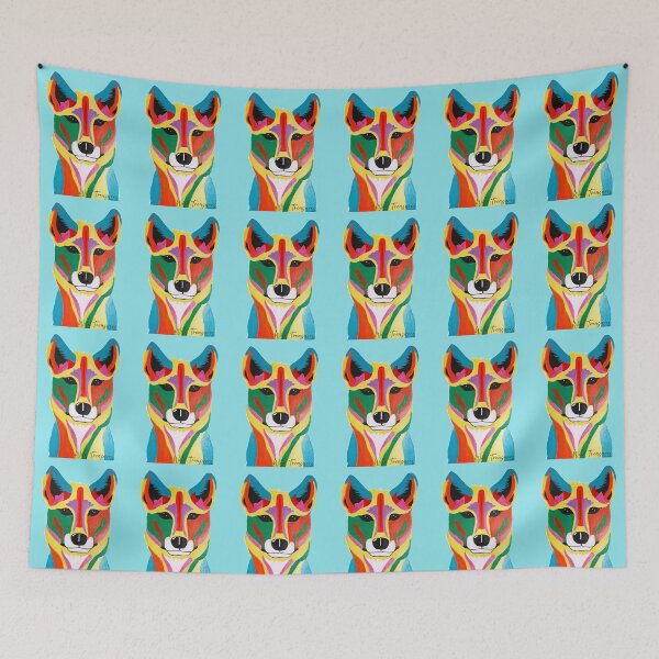 Item preview, Dingo Portrait Pop Art designed and sold by WildTreasures33.