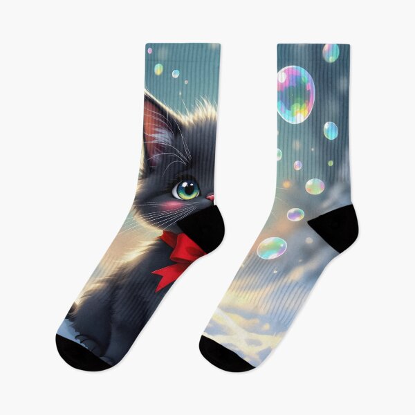 Item preview, Christmas Black Cat  designed and sold by SoniaSarkali.