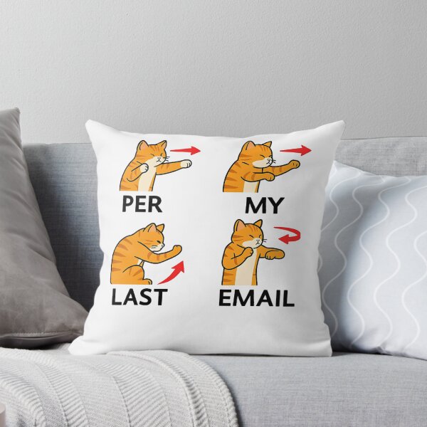 Item preview, Per My Last Email Funny Cat Coworker designed and sold by Lunari Prints.
