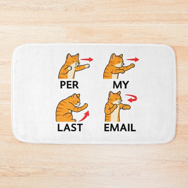 Item preview, Per My Last Email Funny Cat Coworker designed and sold by Lunari Prints.