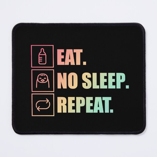 Item preview, Eat. No sleep. Repeat. – Mama design in pastel designed and sold by Club26.