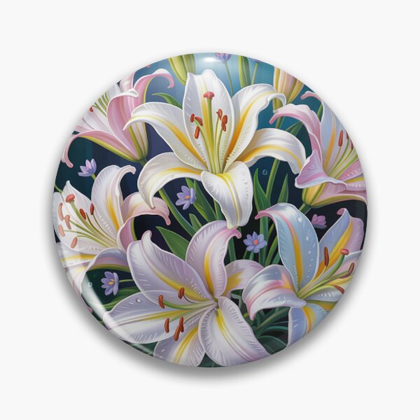 Item preview, А bouquet of pristine white lilies. designed and sold by Lilashakti ⭐️ ⭐️ ⭐️ ⭐️ ⭐️.