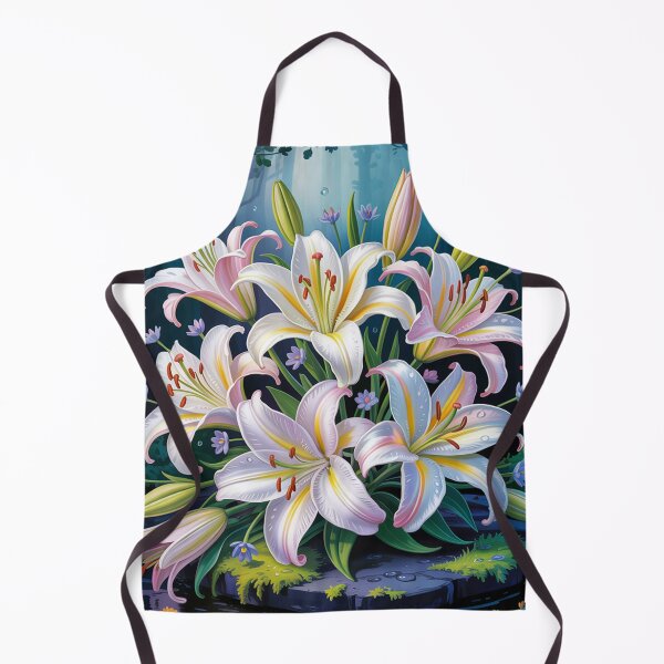 Item preview, А bouquet of pristine white lilies. designed and sold by Lilashakti ⭐️ ⭐️ ⭐️ ⭐️ ⭐️.