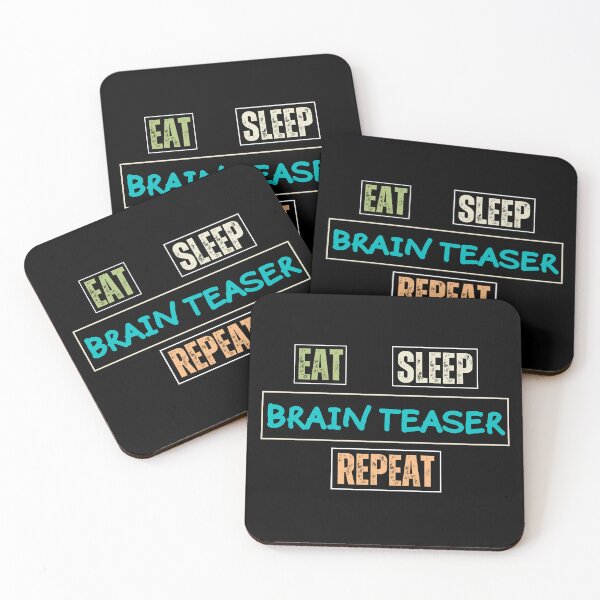 Item preview, Eat sleep Brain Teaser Repeat designed and sold by DesignDazzles.