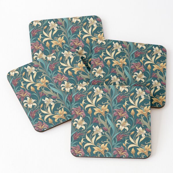 Item preview, Elegant Lily Bloom Seamless Pattern. designed and sold by ML-Media.