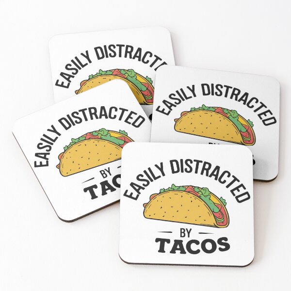 Item preview, Se distrae fácilmente con los tacos. designed and sold by Clever Inks.